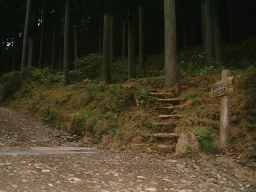 キャンプ場裏側の登山口